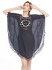 K New Hand Hook Flower Splicing Beach Skirt Fashionable Loose Large Vacation Sunscreen Clothing Women's Top_ecoleips.com