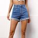 Aria Basics Aria Basics European And American 2025 Summer New Style Cross-Border Foreign Trade Women's Loose Wide-Leg Denim Shorts_ecoleips.com