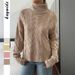 Diyun European And American Casual Solid Color Knitted Long Sleeve Sweater Women's Fashion 2025 Autumn_ecoleips.com