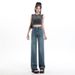 Women's Straight-leg Jeans, New Spring-summer Style, High-waisted, Slimming, Petite-friendly, Narrow Cut, Loose-fitting,_ecoleips.com