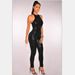 Fall New Sequins Glitter Slim Fit Sleeveless Backless Jumpsuit For Women - Black, Pink (S/M/L/XL)"_ecoleips.com
