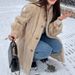 Eco-Friendly Faux Mink Fur Coat For Women – Mid-Length Plush Jacket In Coffee & Cream (S-L) | Vintage-Inspired & Winter-Ready_ecoleips.com