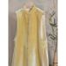 Aria Basics Retro Chic Casual Yellow Button-Up Vest Top For Women, 2025 Spring New Chinese Style, Versatile_ecoleips.com