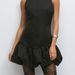 Women's Clothing Summer New Women's Sleeveless Short Dress Patchwork Black Tulip Design_ecoleips.com