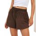 European American Cross-Border 24 Women's Sports Summer Comfortable Casual Shorts Customizable Embroidery And_ecoleips.com