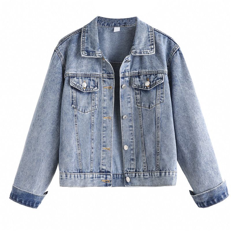2026 Women's Short Jacket, Loose Fit, New Spring And Autumn Denim Coat For Foreign Trade_ecoleips.com