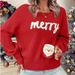 "The Anti-Christmas Sweater: 3D Textured Knit With Subversive Holiday Vibes – Oversized & Cozy (S-XL, Festive Red/Black)_ecoleips.com