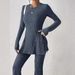 2025 Autumn Winter New Solid Color Casual Slim Fit Home And Outerwear Set For Women, Direct From Manufacturer_ecoleips.com