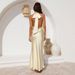 2025 European And American Cross-border Spring-summer New Women's Clothing Sexy Waist-cinching Halter Neck Backless_ecoleips.com