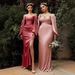 Women's Clothing Elegant Off-Shoulder Long Sleeve Dress High Waist Side Slit Bodycon Evening Gown Wedding, Party(Available In 7 Colors, Sizes US2-26W)_ecoleips.com