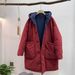 girl 2025 Winter Korean Version Loose Plus Size Sand Washed Reversible Hooded Jacket Versatile Warm Cotton Coat For Women_ecoleips.com