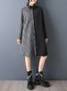 Patchwork Stripe Oversized Shirt Dress For Women Spring Autumn New Long Sleeve Loose Casual Vintage Dress Elegant Clothes 2026_ecoleips.com