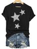 European And American Cross-border Foreign Trade Women's Geometric Pattern Round-neck Printed Short-sleeve T-shirt Top_ecoleips.com