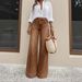 Retro Washed Wide Leg Jeans European American Style Loose Fit Slimming Height Enhancing Women's Denim_ecoleips.com
