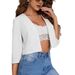 2025 Euroean And American Cross-Border Sring Summer New Solid Color Short Blazer Jacket Ins Trendy Women's Cardigan_ecoleips.com