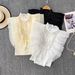 Premium Women's Butterfly Wing Blouse Trendy Beaded Sleeveless Top Youthful Design for Summer Ethereal Look_ecoleips.com