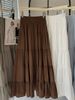 New High Waist A-Line Skirt – Flowy Ballet Puff Dress For Women, Breathable Polyester Tiered Midi Skirt_ecoleips.com
