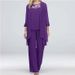 European And American Fashion Casual Suit Plus Size Women's Elegant Lace Patchwork Slim Chiffon Straight Pants_ecoleips.com