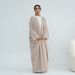 Voya Women's Plus Size Linen Cotton Blend Open Front Cardigan – Solid Color, Oversized Loose Fit, Lightweight Summer Kimono, Casual Modest Cover Up_ecoleips.com