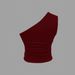 Women's Ribbed Knit Off-Shoulder Sleeveless Crop Top Solid Color Summer Casual Stretchy Comfortable Fabric Elegant Vest_ecoleips.com