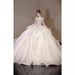 Vintage Long Sleeve Wedding Dress For Bride – Lace A-Line Ball Gown With Cathedral Train, High Waist Princess Sleeves, Winter Elegant Bridal Gown_ecoleips.com