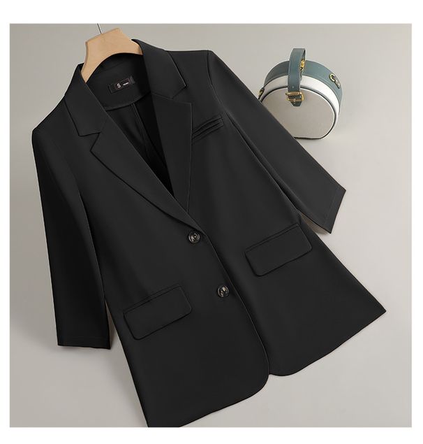Women's Clothing Summer New Style Fashion Temperament Cardigan Suit Professional Loose Casual Thin Perspective Small Suit Jacket_ecoleips.com
