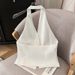 Spicy Women's V Neck Halter Vest 2024 Spring New Style Commuting Mature And Stylish Light Luxury High End Blazer_ecoleips.com