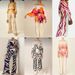 Women's Wide Waist Round Neck Pants Summer Printed Batwing Loose Casual Leg Sleeve Fashion New Set_ecoleips.com