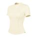 Yoga Clothes Sports Short-sleeved Tops Women's Summer Semi-zipper Sports T-shirts Running Slim-fit Stand-up Collar Fitness Clothes_ecoleips.com