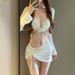 New High-End Women's Swimsuit Set Two-Piece Bikini Sexy Long-Sleeved Sunscreen Hot Spring Wear_ecoleips.com
