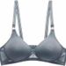 girl Yingchang 222 Thin Mold Slim Fit Gathered Wireless Solid Color Breathable Cotton Feel Women's Full Cup Bra_ecoleips.com