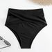 Border Single Swimming Trunks High Waist Leggings Triangle Swimming Trunks Women's Versatile Slim Cross Hollow Women's Swimming Trunks_ecoleips.com