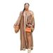 Women's Printed Long Sleeve Trench Coat Casual Loose Kimono Style For Autumn American Fashion Elegant Polyester_ecoleips.com