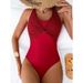 New One-piece Swimsuit Women's Sexy Swimsuit Multi-colored Backless Swimsuit Bikini_ecoleips.com