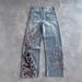In-stock Cross-border Heavyweight 3D Printed Y2K American Retro Wide-leg Loose High-waisted Jeans For Men And Women_ecoleips.com