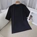 Women's Casual Round Neck Short Sleeve T-Shirt Multi-Color American Style Simple Fashionable Sports Top Solid Printed Loose Fit_ecoleips.com