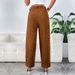 Voya 2026 New Model For Foreign Trade:Women's European And American Women's Clothing, High-Waisted Corduroy Casual-style Straight-leg Long Pants_ecoleips.com