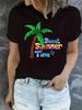 Summer European And American Cross-border Foreign Trade Wholesale T-shirts, Round-neck Casual Plus-size Loose_ecoleips.com