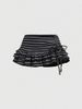 Striped Color Block A-Line Mini Skirt Japanese Korean Style Sexy Fashion Y2K Hot Girl Versatile Drawstring New Style Women's Bottoms_ecoleips.com