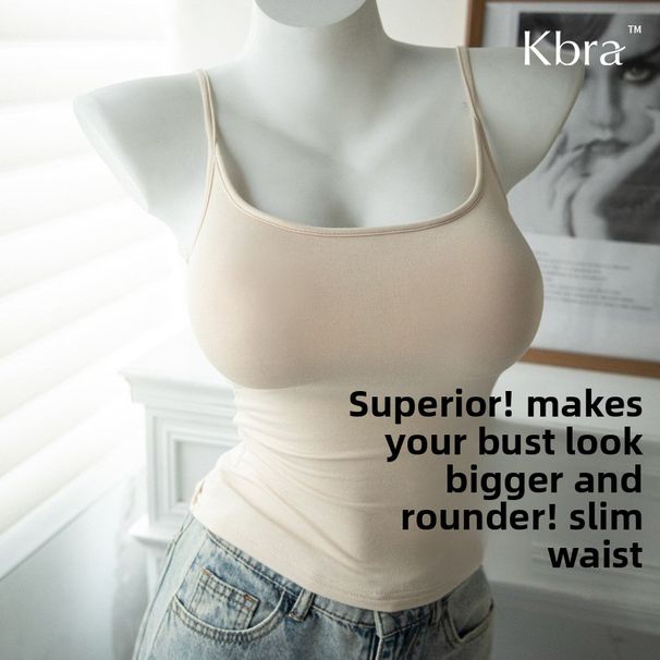 Kbra Comic-style Camisole, Summer Thin Style, For Small Breasts, Outward Expansion To Enhance Volume, Slim Fit, Can Be_ecoleips.com