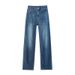 Women's Slim Straight-leg Jeans 2026, Ultra-thin Soft Denim With Lyocell, High-waisted, Fashionable, Slimming, Slightly_ecoleips.com