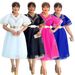 Women's Clothing Large Size V Neck Hip Skirt High Waist Bubble Bead Dress With Belt_ecoleips.com