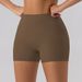 Women's Clothing New Style Hip Lifting High Waist Yoga Shorts Women's Running Tight Sports Shorts Nude Wear Training Abdomen Fitness Pants_ecoleips.com
