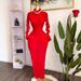 Spring American Style Women's 2-Piece Dress Set Long Sleeve Pleated Maxi Dress With Inner Camisole Sexy_ecoleips.com