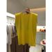 Solid Color Round Neck Loose Sleeveless T-shirt Women's Summer Thin Casual Vest Top_ecoleips.com