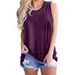 2020 Cross-Border Bestseller Tank Top, European And American Solid Color Plain Casual Women's Clothing, Factory_ecoleips.com