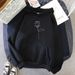 Women's Clothing autumn and winter new style hooded sweatshirt for women plus velvet student loose casual couple long sleeved tops for women_ecoleips.com