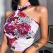 2021 Summer European And American Style Fashion Slimming Dragon Pattern Irregular Halter Neck Chinese Knot Milk Silk_ecoleips.com