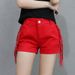 Aria Basics Aria Basics Women's Tassel Shorts With Rhinestones, Candy-colored, New Korean Style, Fashionable And Sexy Mid-waist Dance Pants,_ecoleips.com