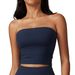 Women's Clothing Strapless Tube Top Sexy Beautiful Back Sports Underwear Female Shockproof Quick Drying Fitness Yoga Top_ecoleips.com